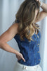 Fitted Denim Vest | in Secretariat | 7 for all Mankind