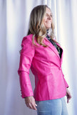The Lettie Faux Leather Blazer