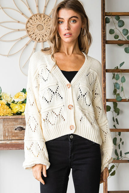 The Rowan Button Front Cardigan