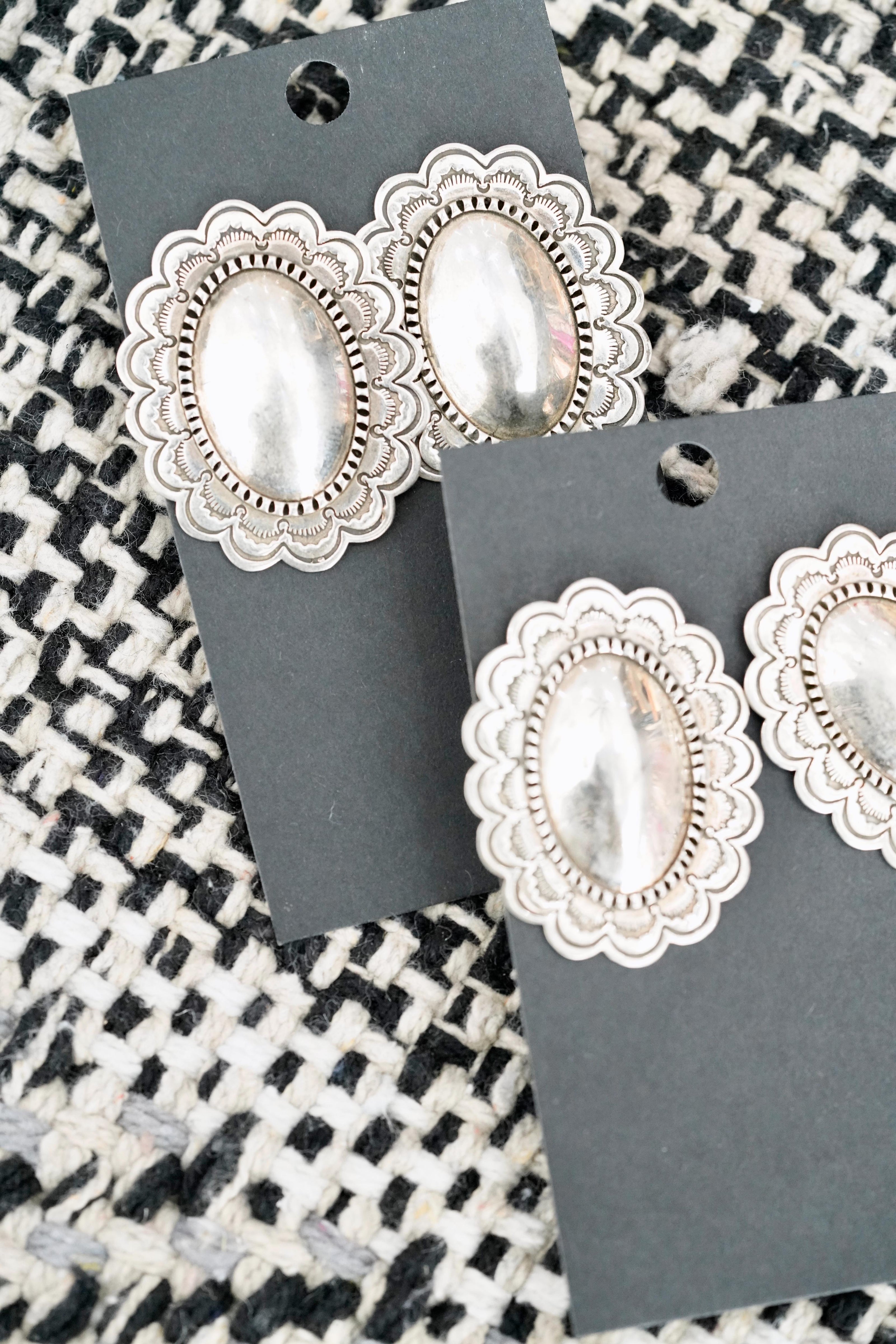 The Delores Sterling Silver Conchos