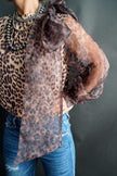 The Baxter Leopard Print Bow Blouse
