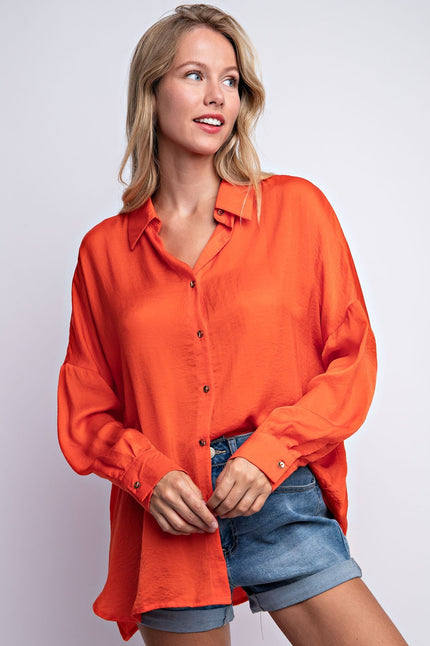 The Pastala Drop Shoulder Button Down