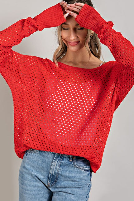 The Jansen Eyelit Sweater