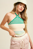 The Farrah Stripes Within Halter