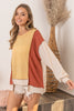 Bella Karlin Waffle Pullover