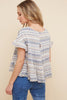 The Cris Linen Tiered Babydoll Top