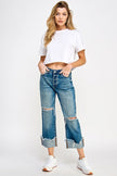 The Bordertown Cuffed Dad Jean