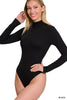 The Naomi Mock Neck Long Sleeved Body Suit