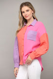 The Astrid Colorblock Buttondown