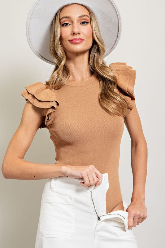 The Brailey Ruffle Bodysuit