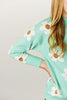 Girls Mint Daisy Sweater