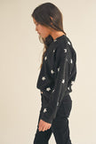 Hal + Co Girls Star Henley Hoodie