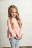 Girls Long Sleeve Ribbed Top