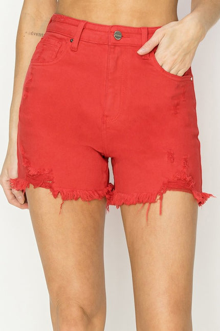 The Sanders High Rise Distressed Short