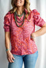 Autumn Feels Puff Sleeve Button Down