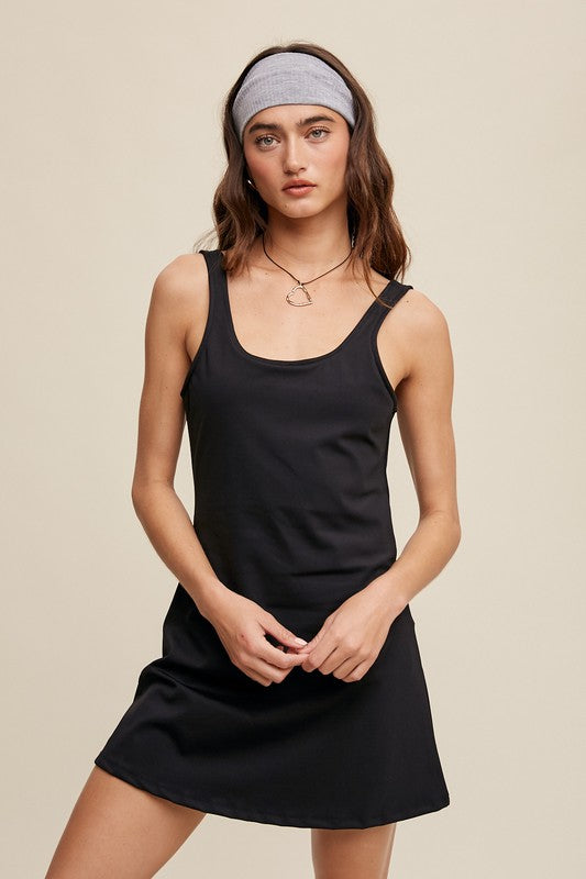 The Kelby Active Dress with Romper Liner