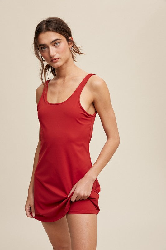 The Kelby Active Dress with Romper Liner