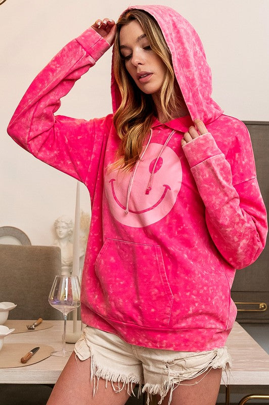 Bella Smiles Mineral Wash Hoodie