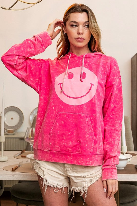 Bella Smiles Mineral Wash Hoodie