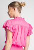 The Sid Smocked Short Sleeve Blouse