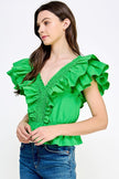 The Archerd Double Ruffle Top