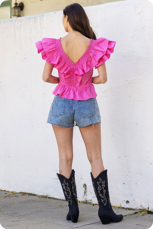 The Archerd Double Ruffle Top