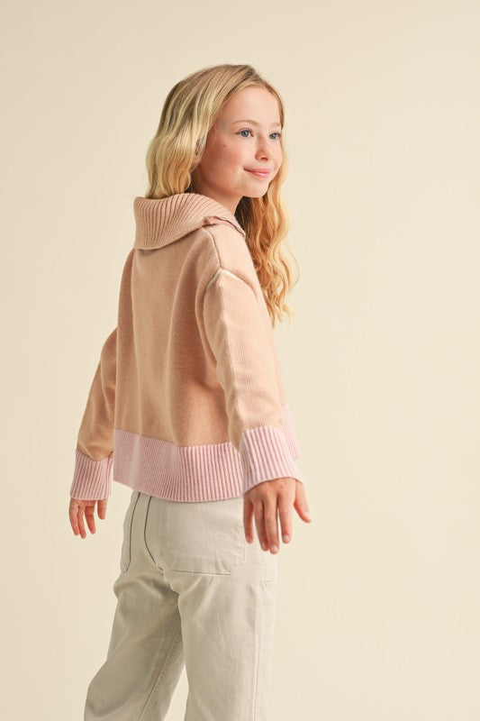 Hal + Co Girls Sailor 1/4 Zip