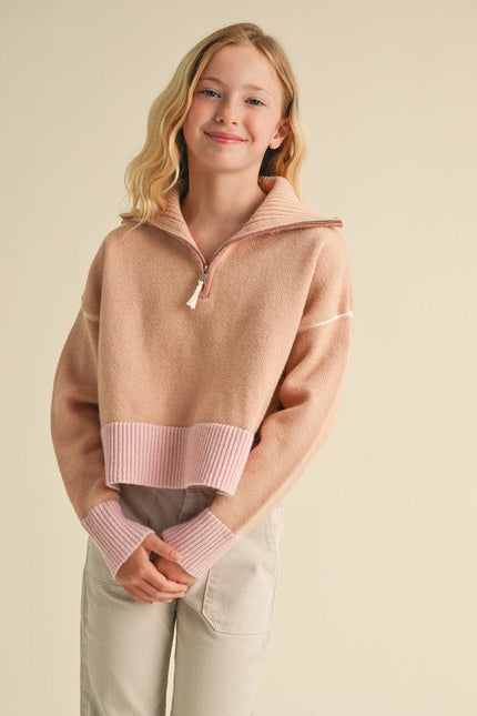 Hal + Co Girls Sailor 1/4 Zip