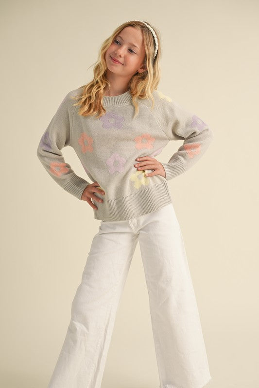 Girl's Daisy Sweater