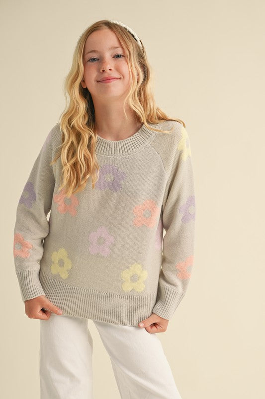 Girl's Daisy Sweater