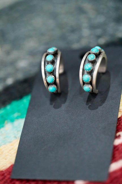 | Revival | The Navarro Petit Pointe Thick Cut Hoops | Native Made |