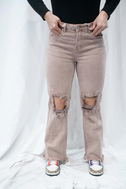 The Miller High Rise Distressed Pant