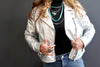 The Adeni Holographic Leather Jacket