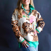 The Amorita Floral Mock Neck