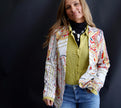The Belle Haven White Buffalo Lariat Set by Navajo Artist Sara Wells