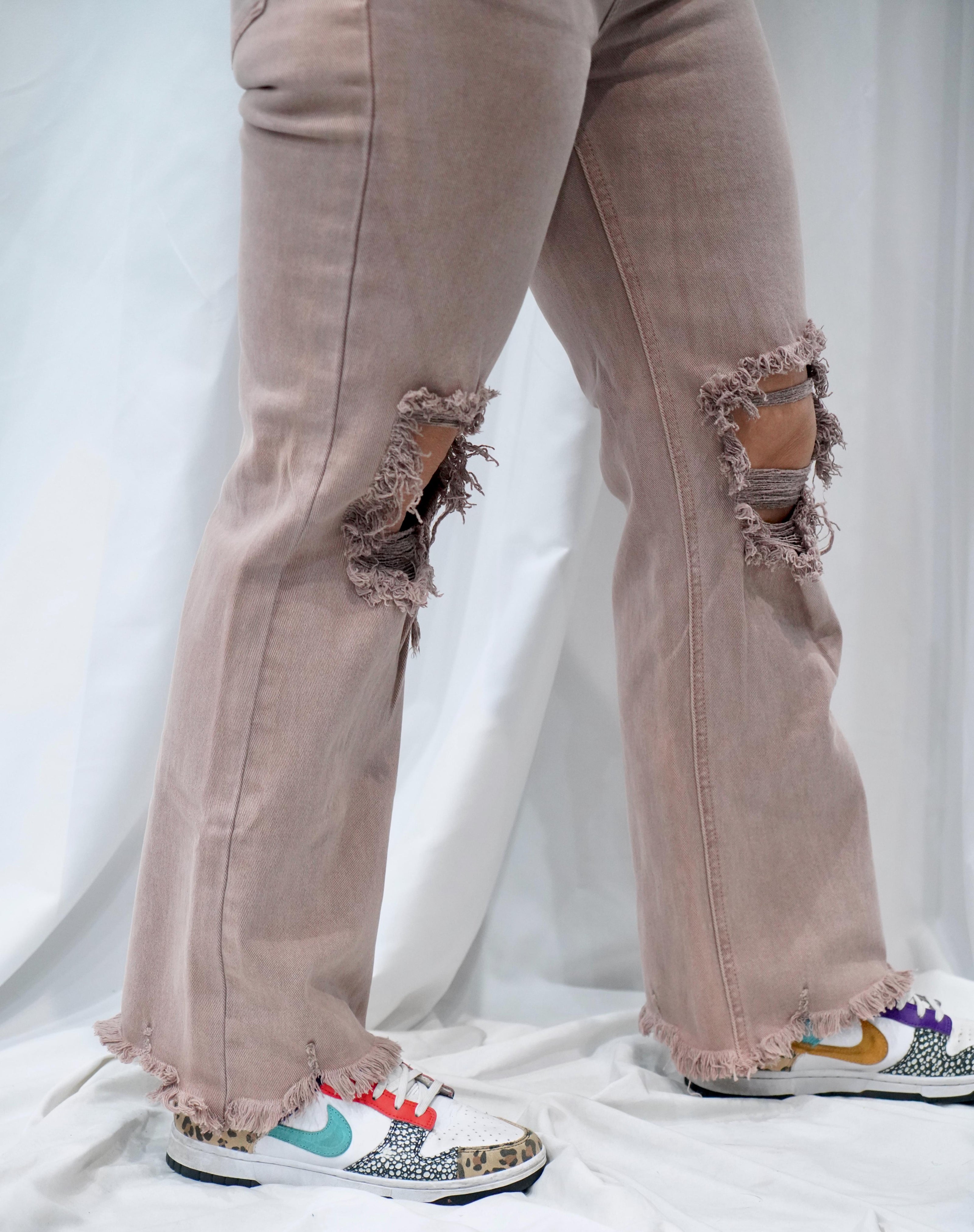 The Miller High Rise Distressed Pant