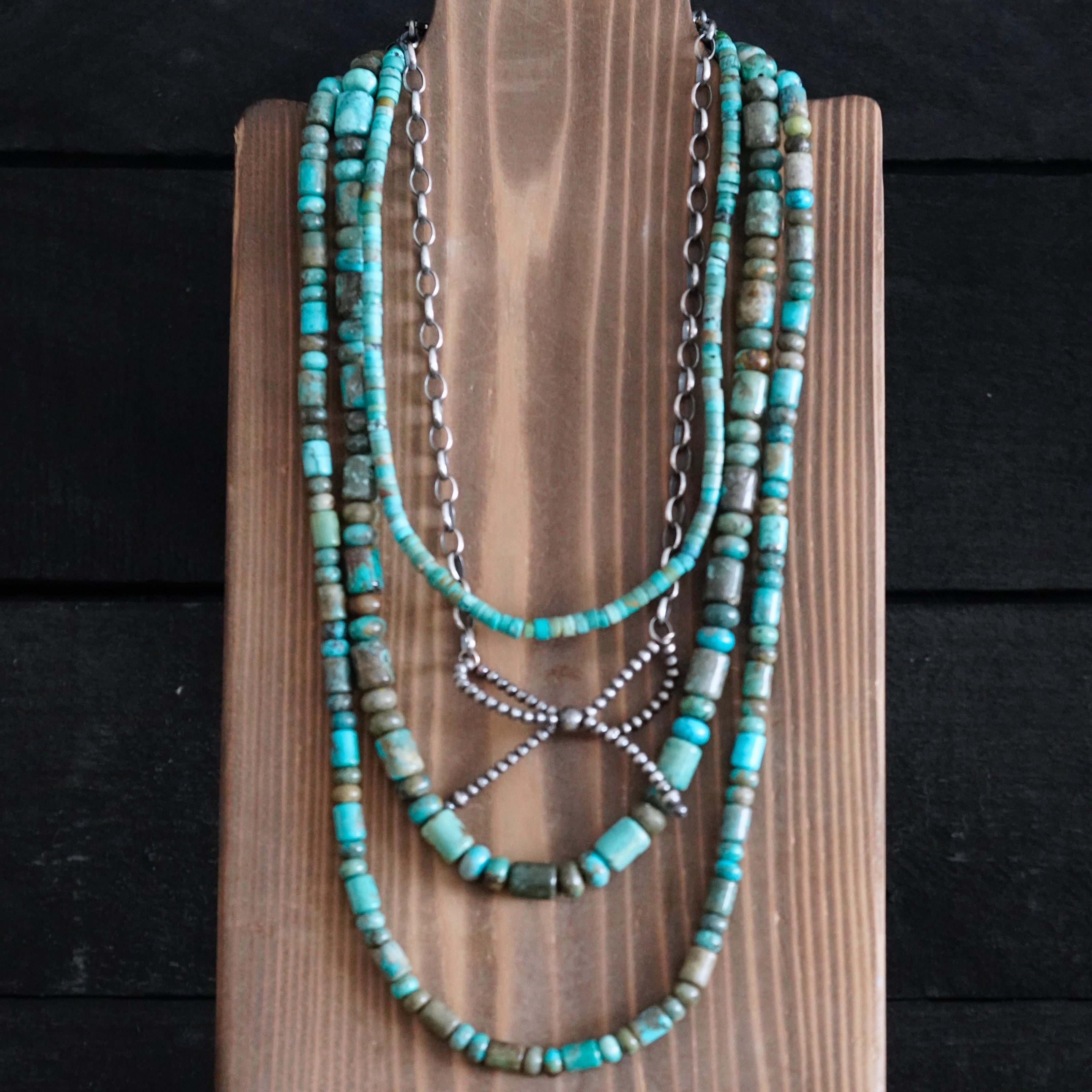 | Revival | The Harbor Stacker Turquoise Necklace | 8 mm Native Made |