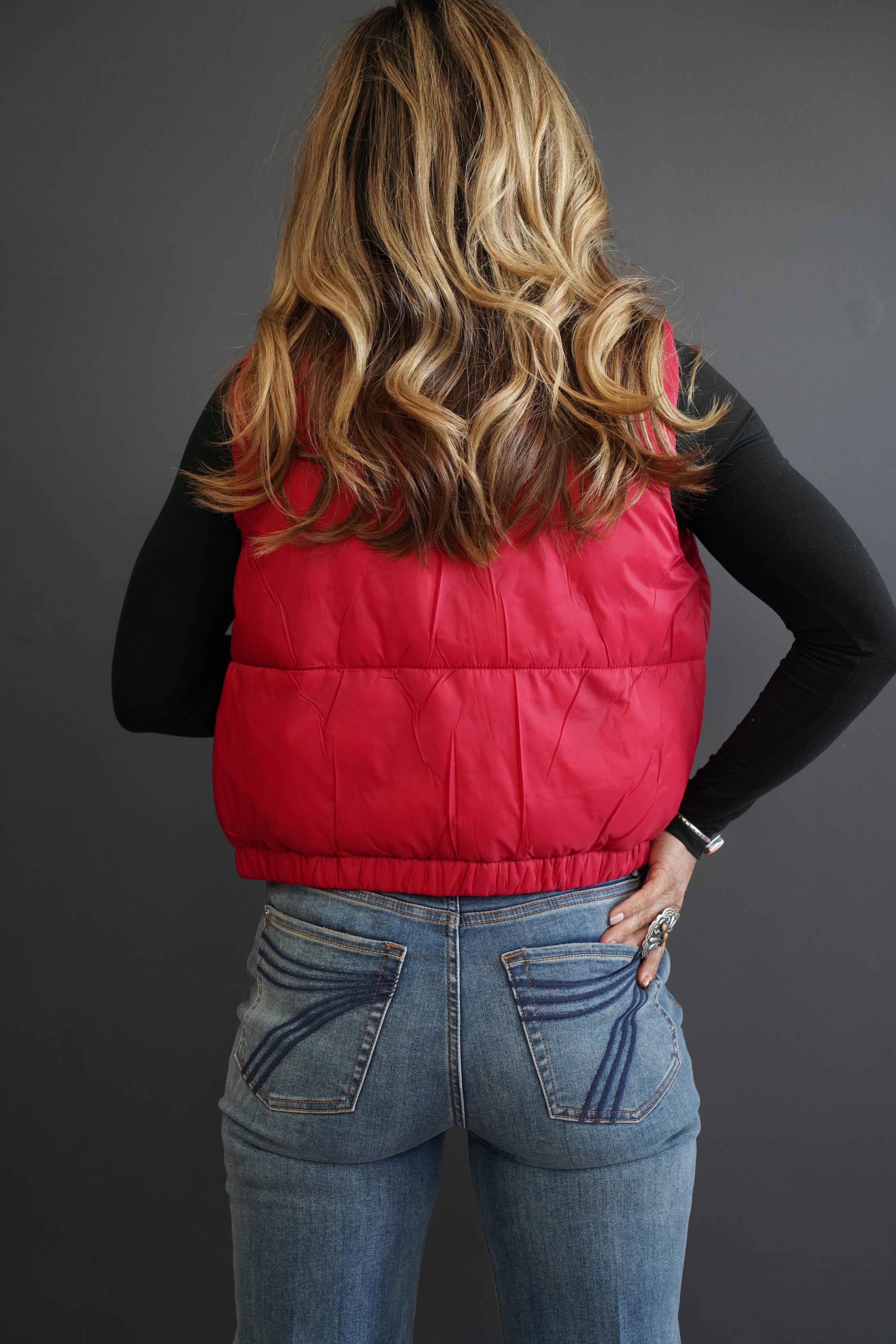 The Thoroughbred Crop Puffer Vest