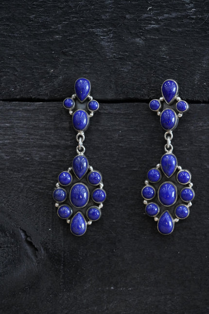 The Marta Chandelier Earring | Blue Lapis