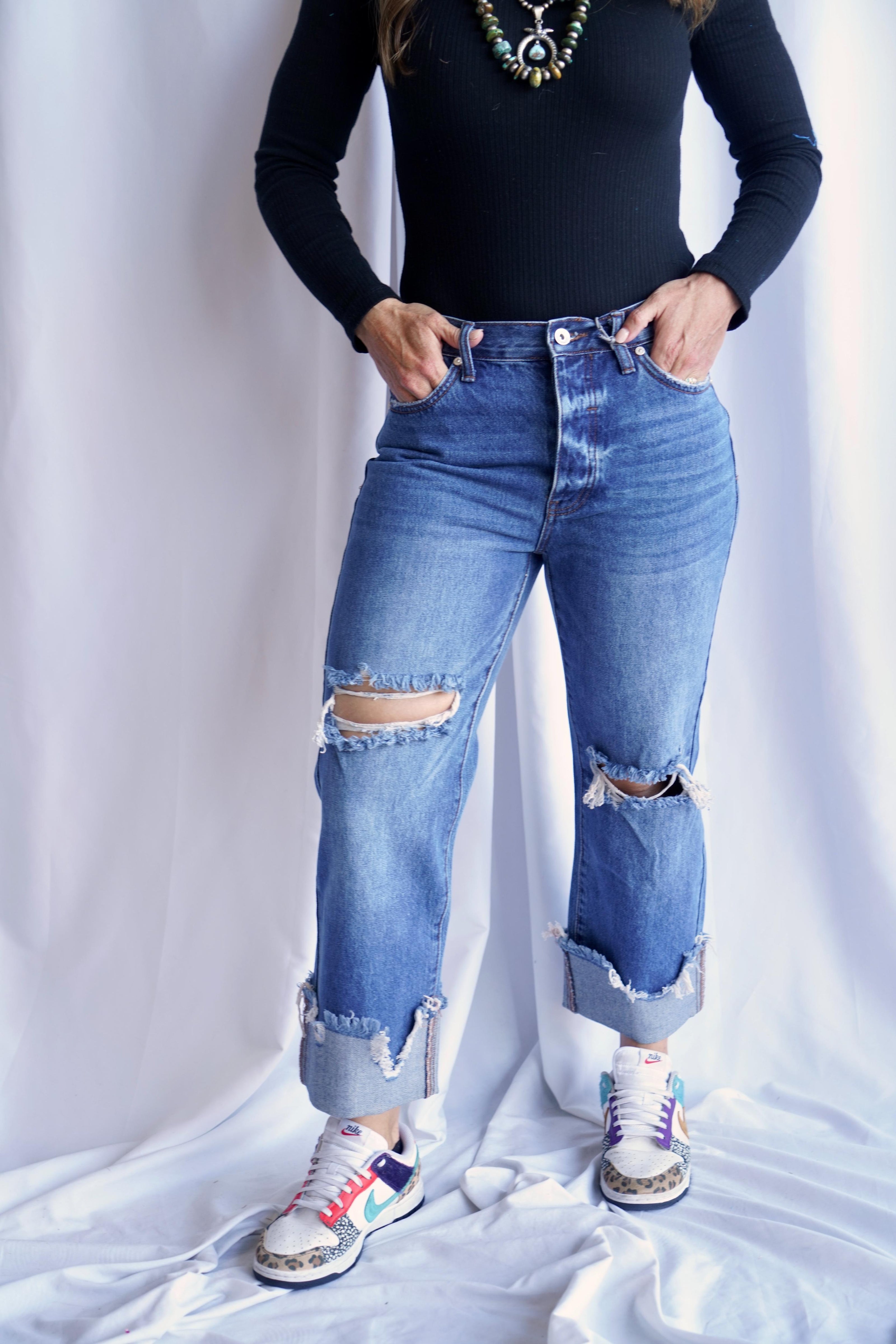 The Bordertown Cuffed Dad Jean