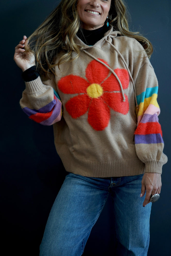 The Lindz Daisy Knit Hoodie