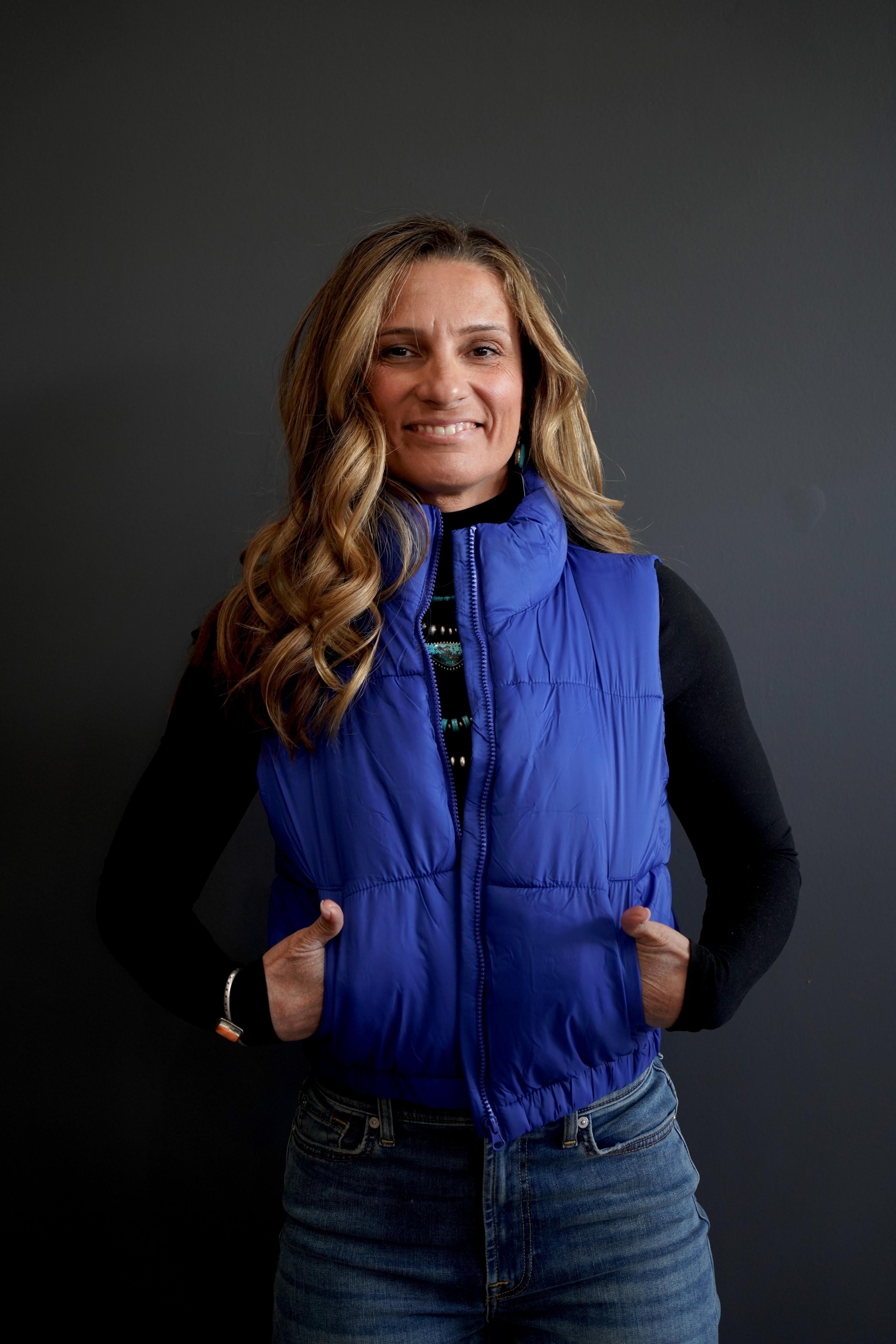 The Thoroughbred Crop Puffer Vest