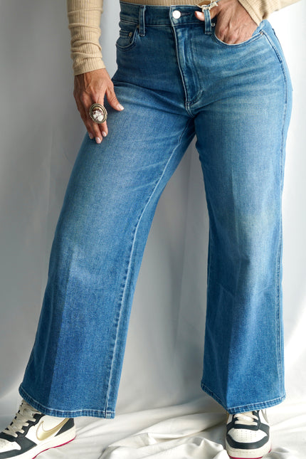 The Juliette Wide Legs in Moon River | Le Jean |