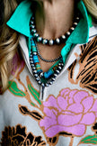 The Amorita Floral Mock Neck