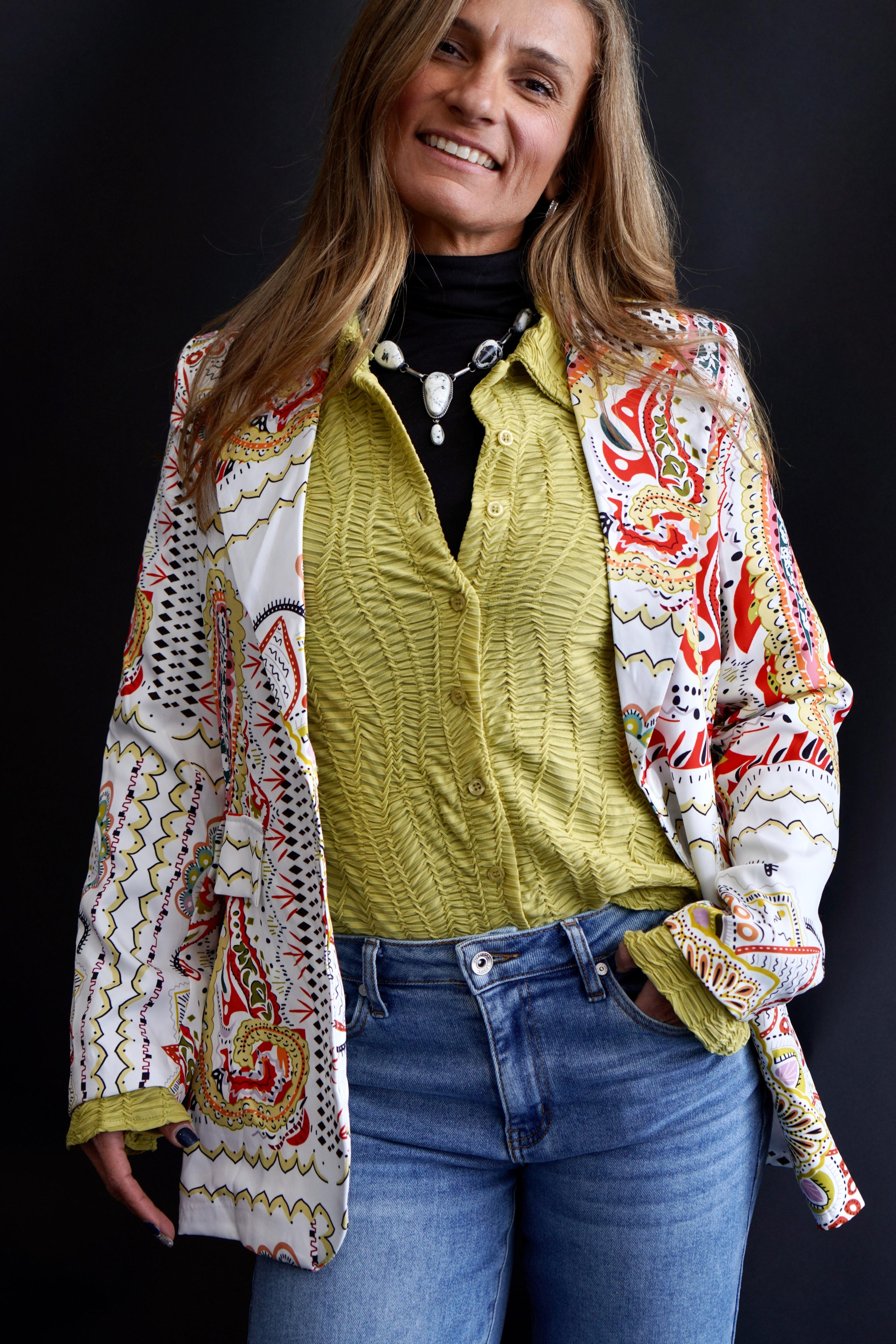 The Vargas Printed Blazer