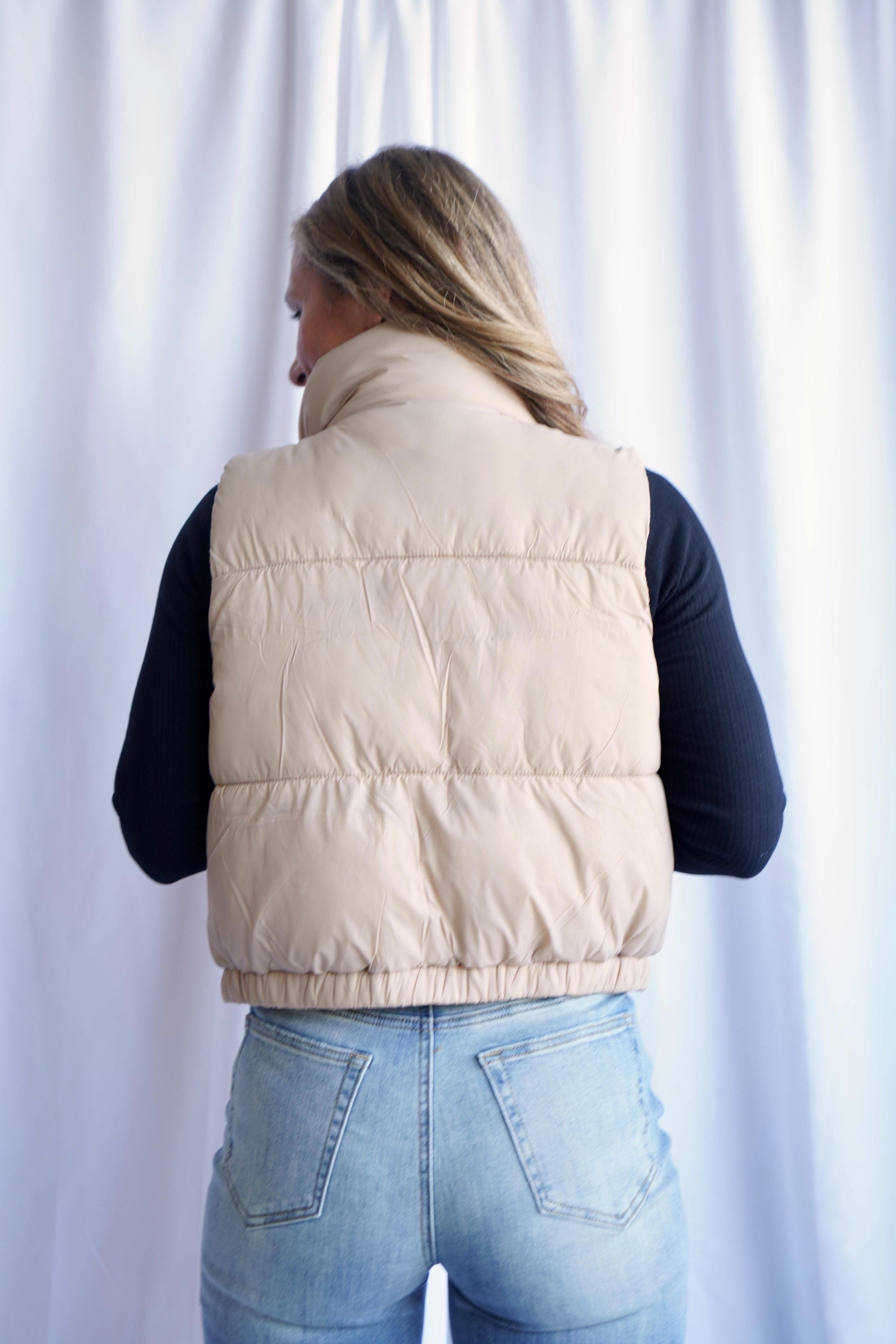 The Thoroughbred Crop Puffer Vest