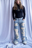 The Brinetta Distressed Denim Pant