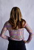 The Janice Marbled Mesh Layering Top