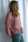 The Canter Crinkle Foil Blouse