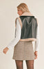 The Express Her Sherpa & Faux Leather Vest